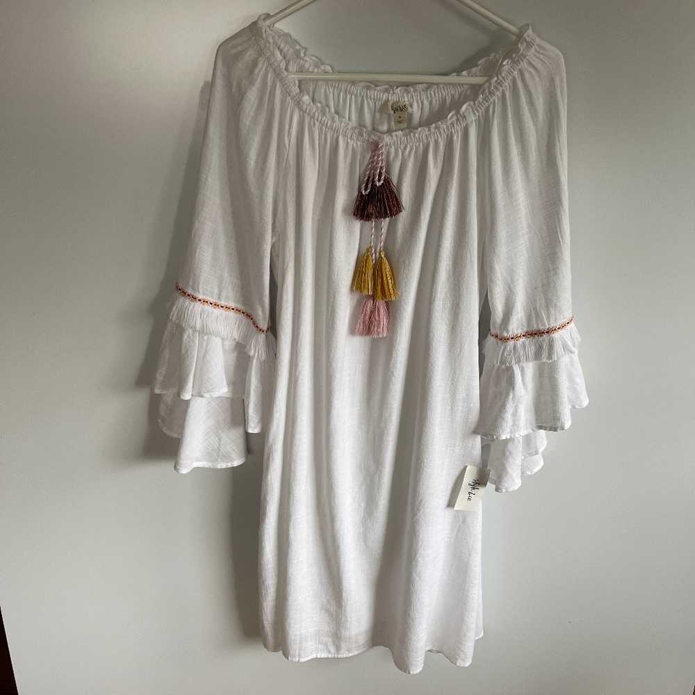 NWT Style‎ & Co boho beach coverup dress Size M